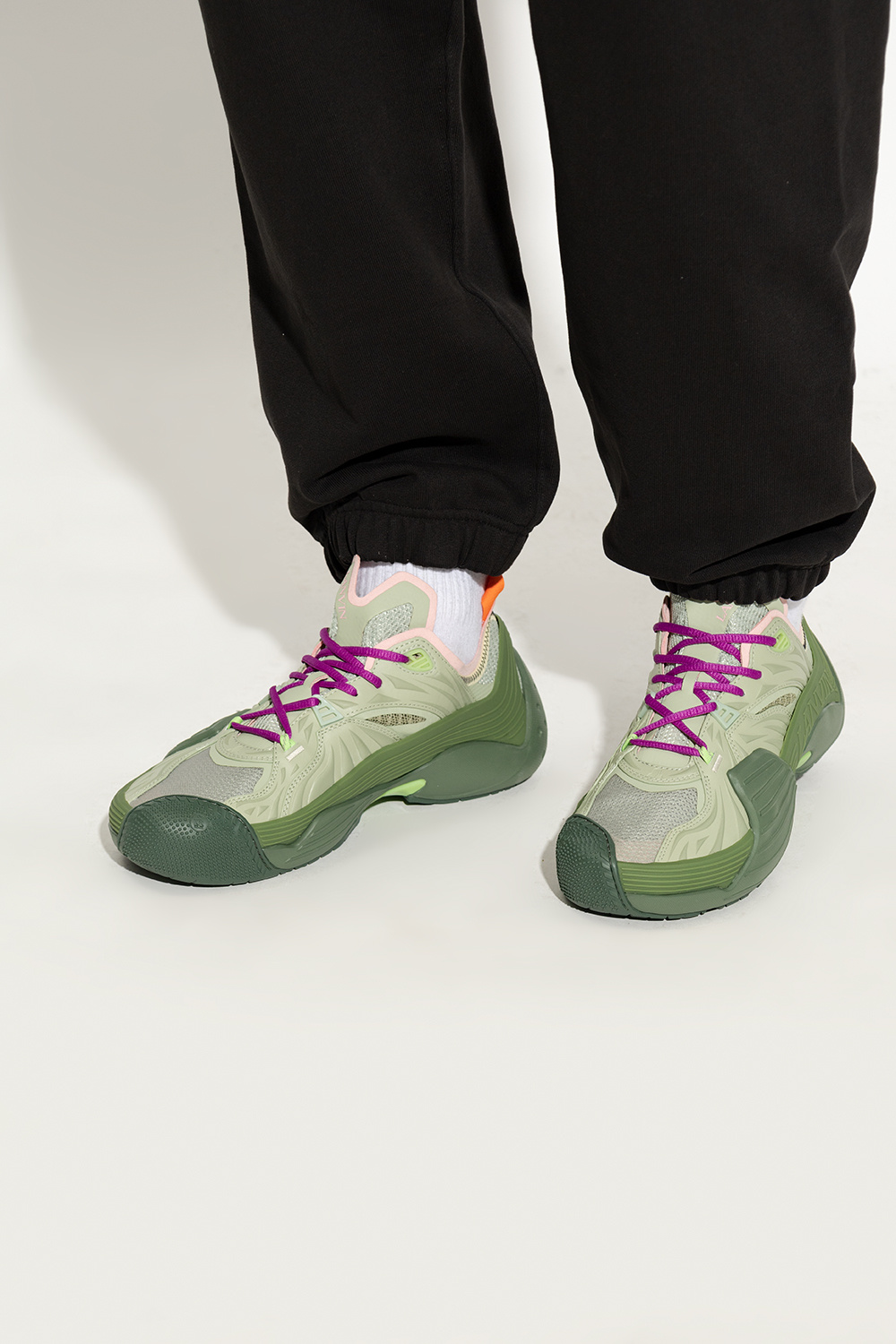 スニーカー LANVIN Multicolor fabric and rubber Flash-X sneakers Lanvin Releases Flash X Sneakers for Women | Hypebae